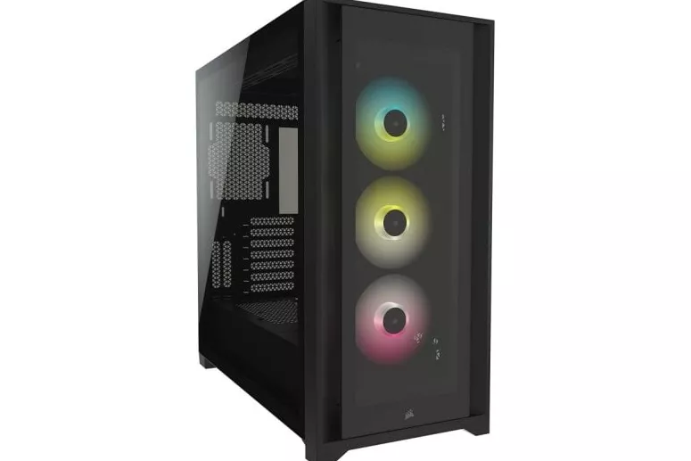 Corsair iCUE 5000X Torre ATX RGB Cristal Templado Negra