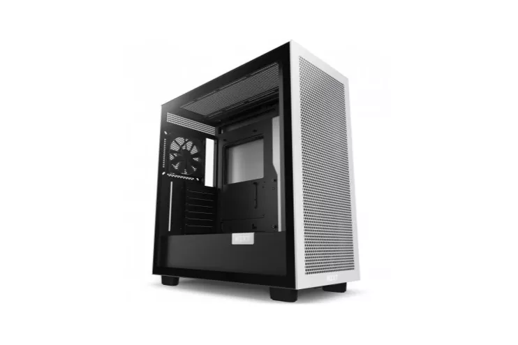 NZXT H7 Flow Cristal Templado USB 3.2 Blanca/Negra