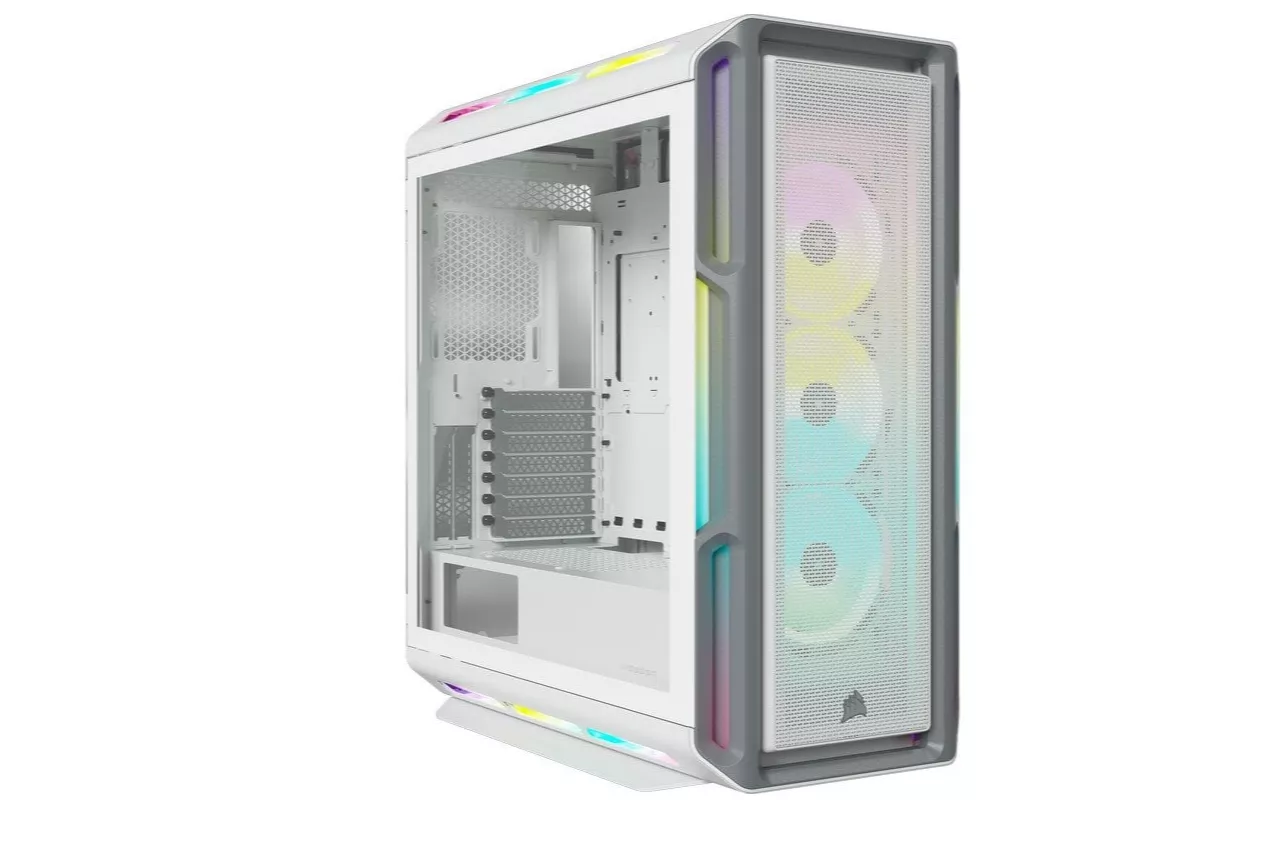 Corsair iCUE 5000T RGB Cristal Templado USB 3.0 Blanca