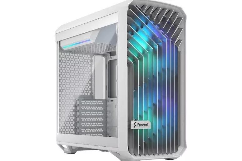 Fractal Design Compact RGB Clear Tint Midi Tower Cristal Templado USB 3.2 Blanco