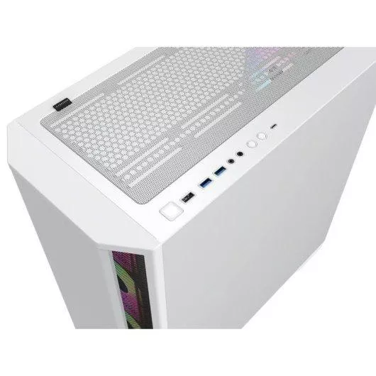 Forgeon Mithril ARGB Mesh Torre ATX Blanca + Cristal personalizable