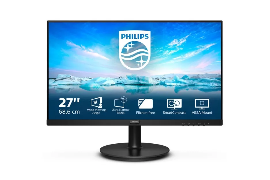 Philips - Monitor PC 68,6 cm (27') Philips 271V8/00, 75 Hz, Full HD, SmartImage (Reacondicionado grado A).