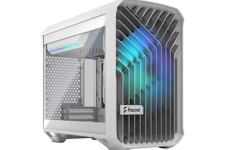 Fractal Design Torrent Nano RGB Mini Tower Cristal Templado USB 3.2 Blanco