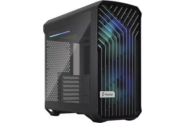 Fractal Design Torrent Compact RGB TG Light Tint Midi Tower Cristal Templado USB 3.2 Negra