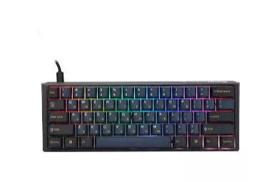 Teclado Mecânico Ducky ONE 3 Pro Nazca Line 60% RGB 8K Polling Rate MX2A-Speed Silver (ES)