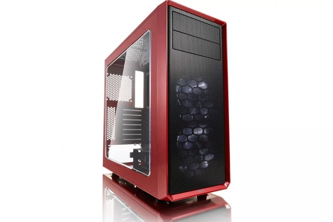 Fractal Focus G Cristal Templado USB 3.0 Rojo