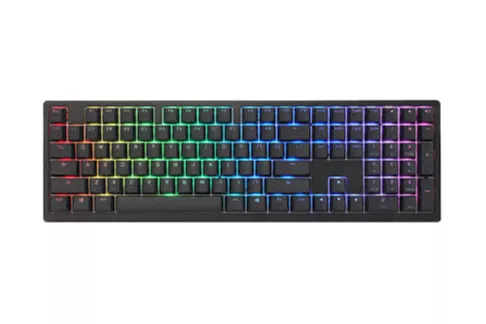 Teclado Mecânico Ducky Zero 6108 100% Classic Black RGB Tri-Mode Connect MX2A-Blue (ES)