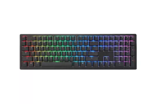 Teclado Mecânico Ducky Zero 6108 100% Classic Black RGB Tri-Mode Connect MX2A-Silver (ES)