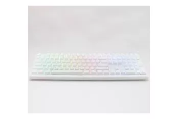 Teclado Mecânico Ducky Zero 6108 100% Pure White RGB Tri-Mode Connect MX2A-Silver (ES)