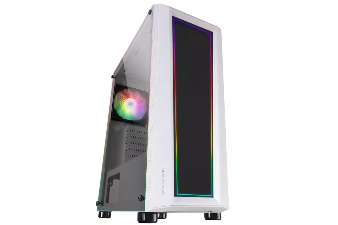 Mars Gaming MC-ART FRGB Cristal Templado USB 3.0 Blanca