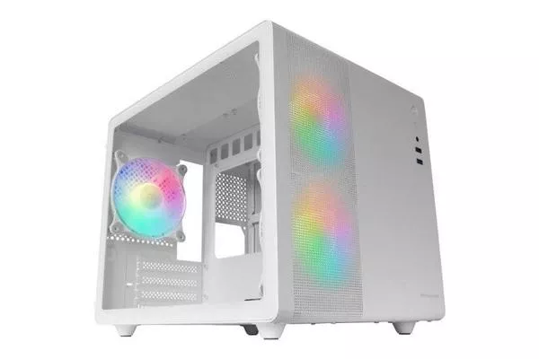 Mars Gaming MC-400 FRGB MicroATX Cristal Templado USB 3.0 Blanca