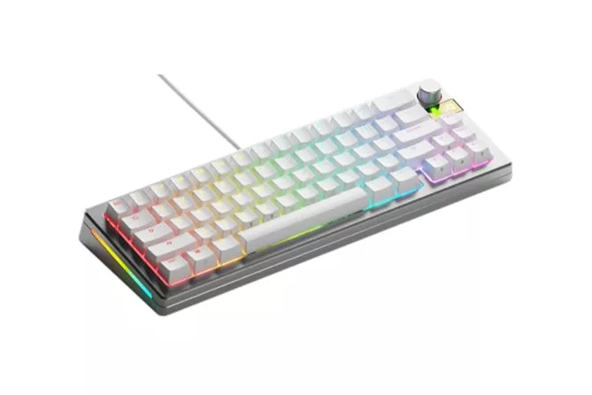 Teclado Mecânico Glorious GMMK 3 Pro HE 65% Prateado - Fox HE Switch (US)