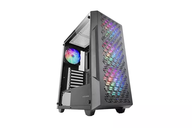 Mars Gaming Mc-geo Caja Gaming Atx 4x Ventiladores Frgb 12cm Frontal Mesh Cristal Templado Negro