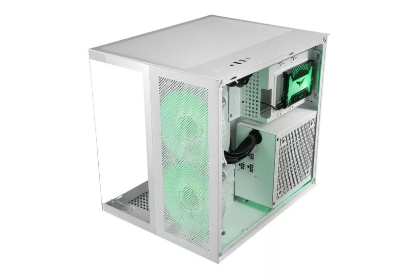 Mars Gaming MC-NOVAM Minitorre Cristal Templado USB-C Blanca