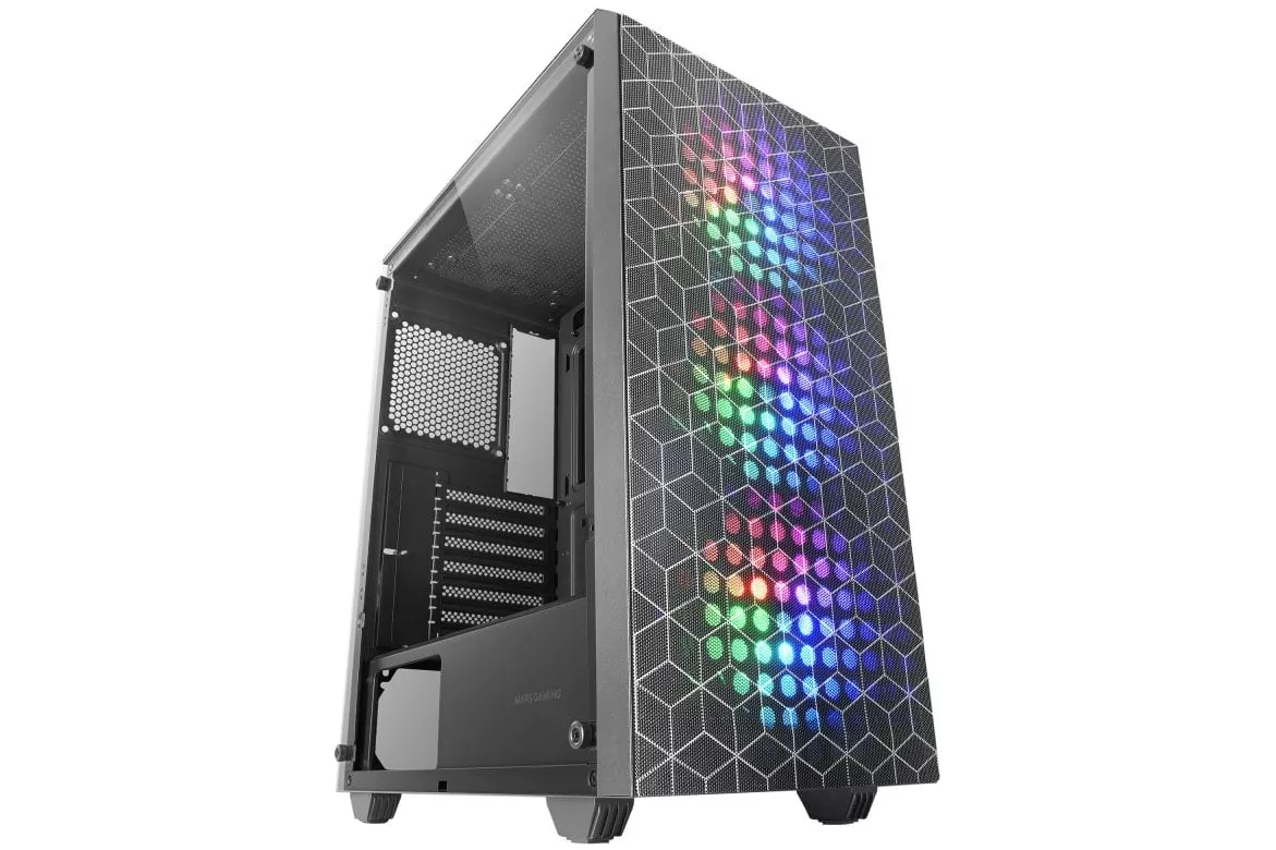 Mars Gaming MC-MAG Semitorre ATX Cristal Templado 3 Ventiladores FRGB USB 3.0 Negra
