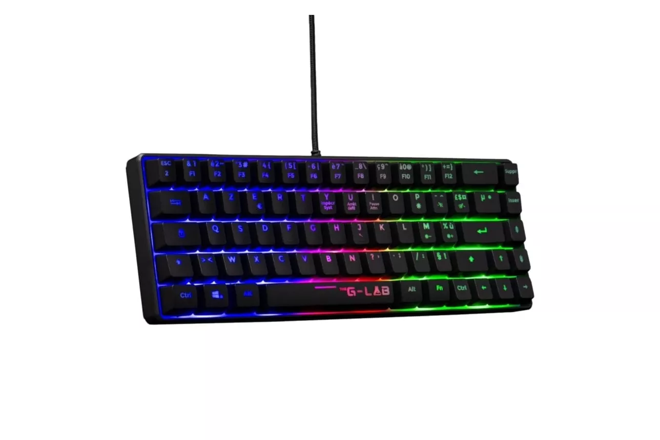 The G-lab Keyz Hydrogen Teclado Semi Mecánico Multicolor Pc/PS4/PS5/2024