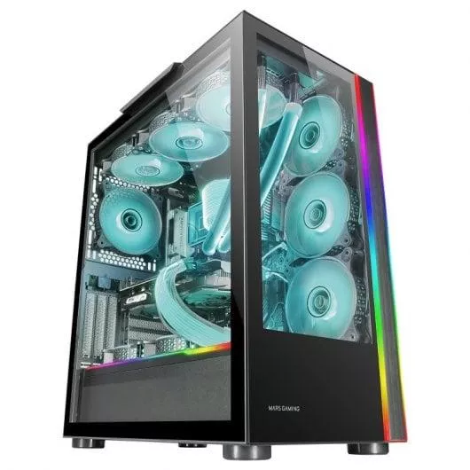 Mars Gaming MC-Ultra Torre Custom XXL Cristal Templado USB 3.0 ARGB Negra