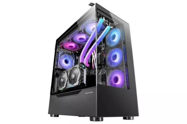 Mars Gaming MC-ULT Caja Gaming Custom XXL E-ATX Doble Cristal Templado + Puerta Lateral Negro