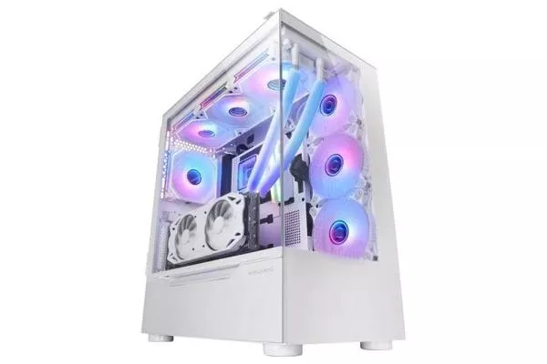 Mars Gaming MC-ULT Caja Gaming Custom XXL E-ATX Doble Cristal Templado + Puerta Lateral Blanco