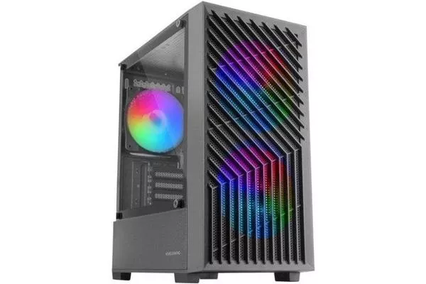 Mars Gaming MC-Vortex Caja Gaming Micro ATX Cristal Templado 3x Ventiladores FRGB 12cm Negro