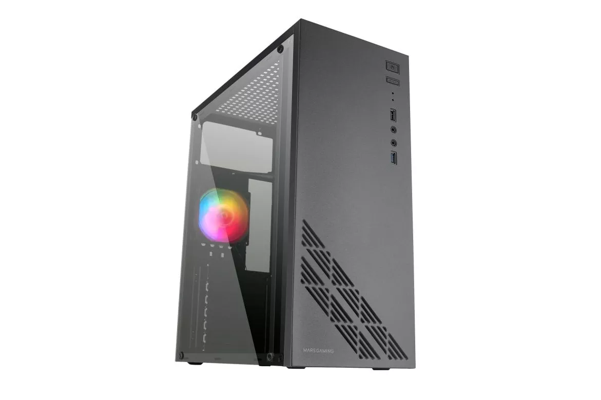 Mars Gaming MC100 FRGB Cristal Acrílico USB 3.0 Negro