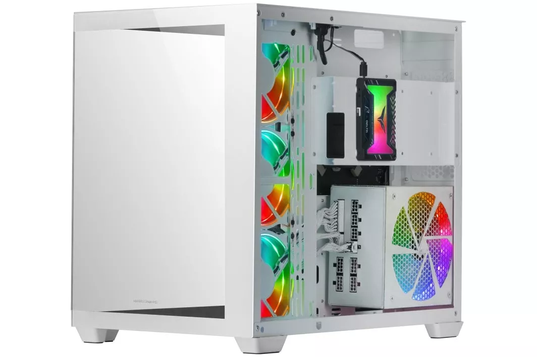 Mars Gaming MCV4 Torre XXL E-ATX Cristal Templado Lateral y Frontal Sin Marco Blanco