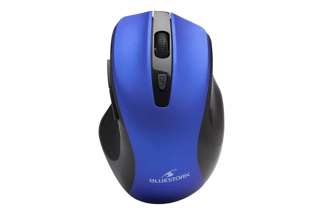 Bluestork Office 75 WL Ratón Óptico Inalámbrico Bluetooth 1600 DPI Azul