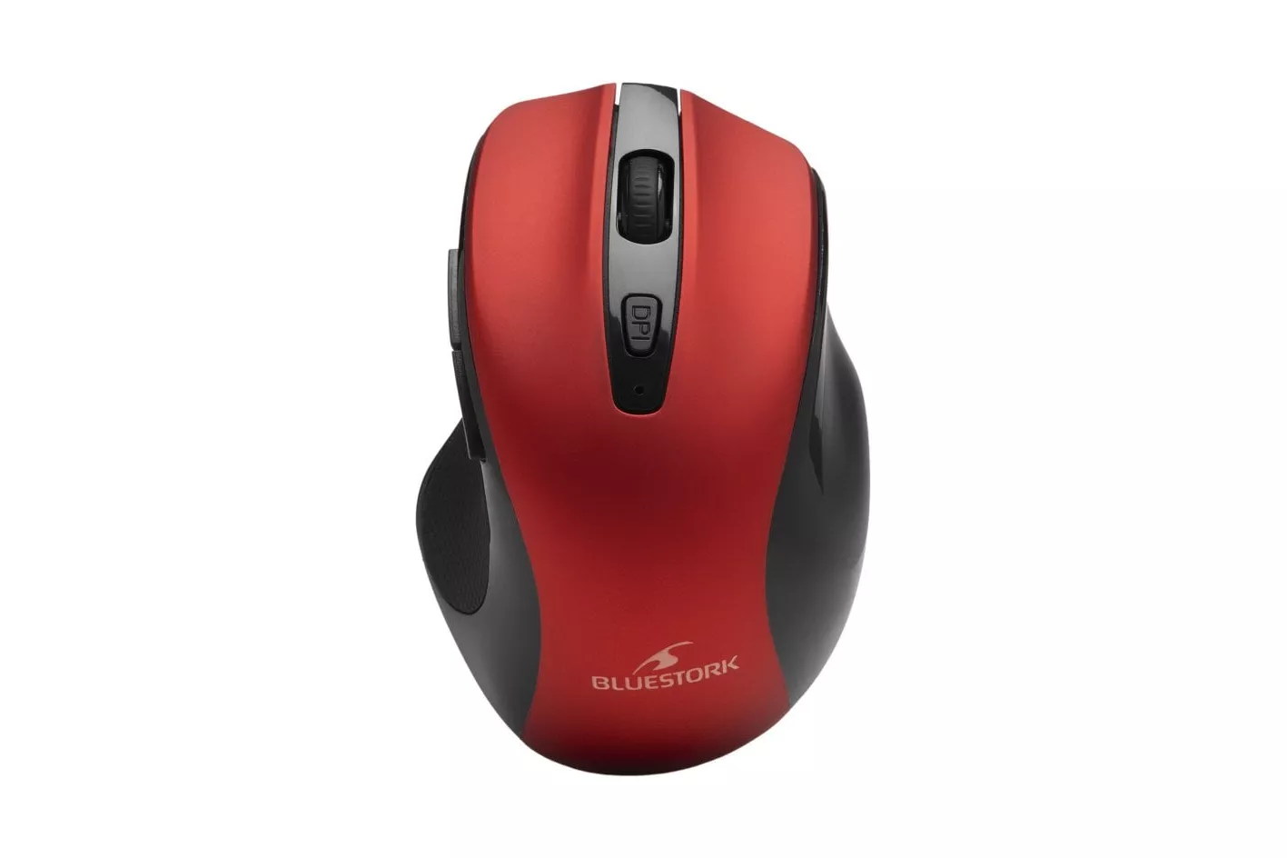 Bluestork Office 75 WL Ratón Óptico Inalámbrico Bluetooth 1600 DPI Rojo