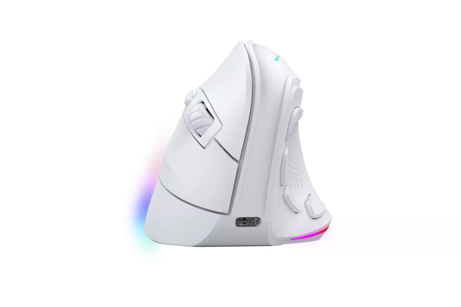 Mars Gaming MM-SK Ratón Gaming Inalámbrico Vertical Ergonómico RGB Chroma 8400DPI Tri-Mode Blanco