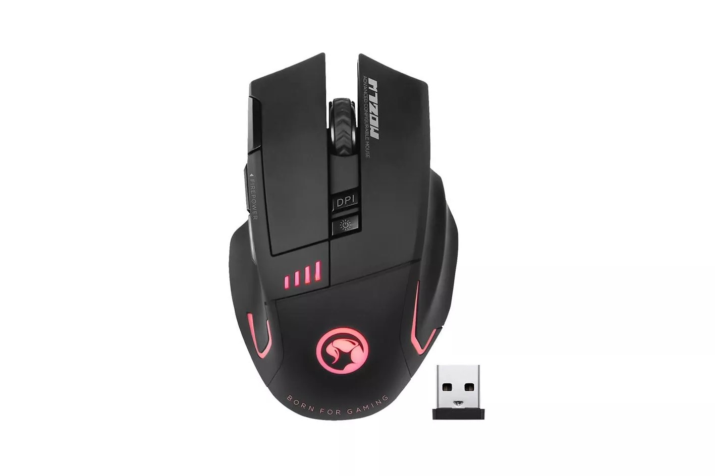 Scorpion MA-M720W Ratón Gaming Inalámbrico 4800 DPI Negro