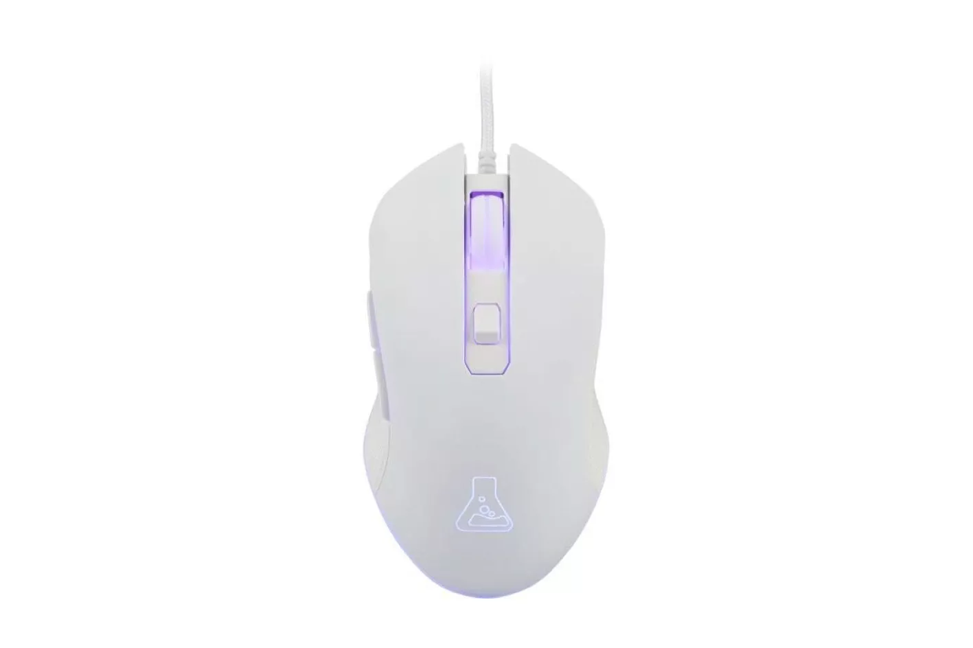 The G-Lab Kult Helium Ratón Gaming RGB 6400DPI Blanco