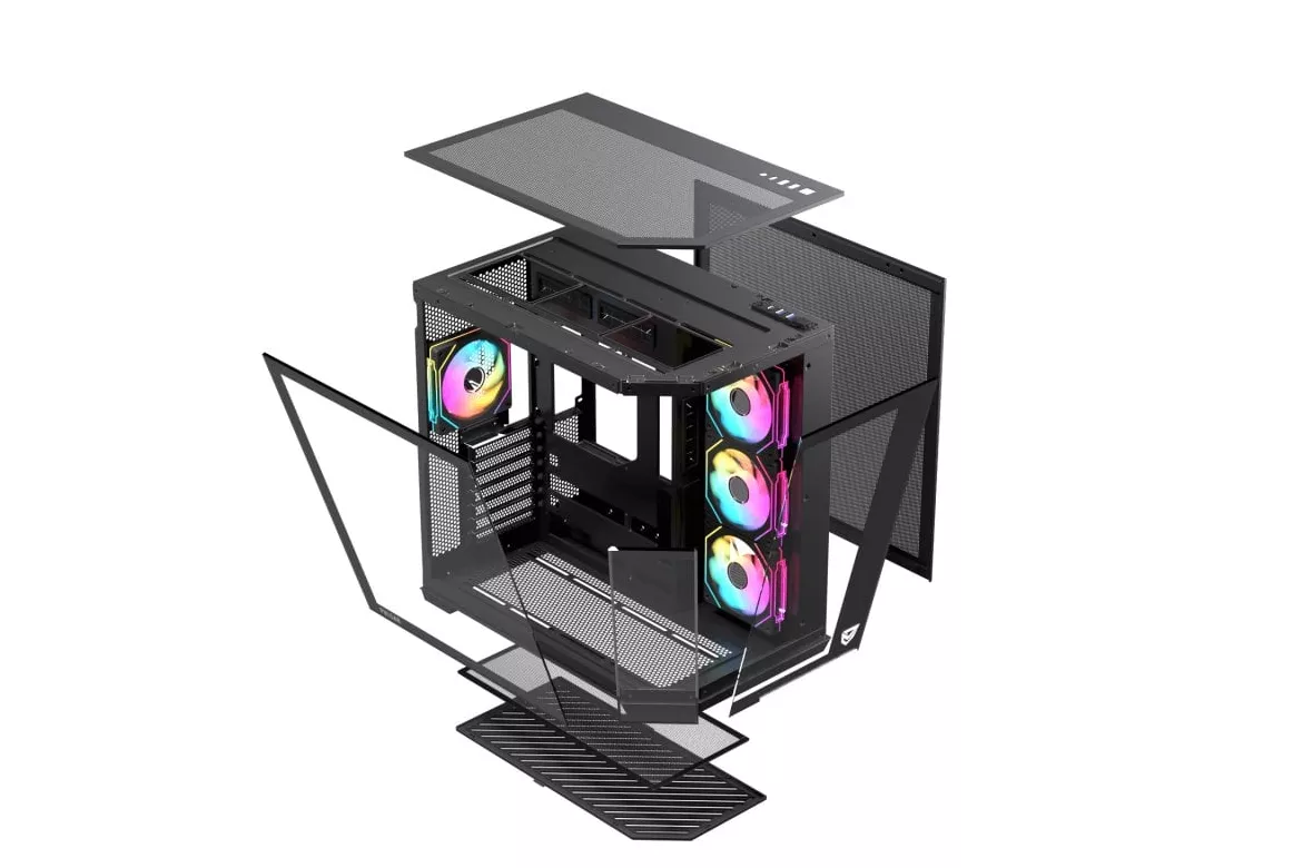 Nfortec Pulsar ATX A-RGB Torre PC Gaming Negra