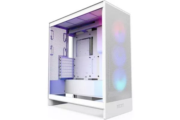 NZXT H7 Flow RGB 2024 Cristal Templado USB 3.2 Blanco