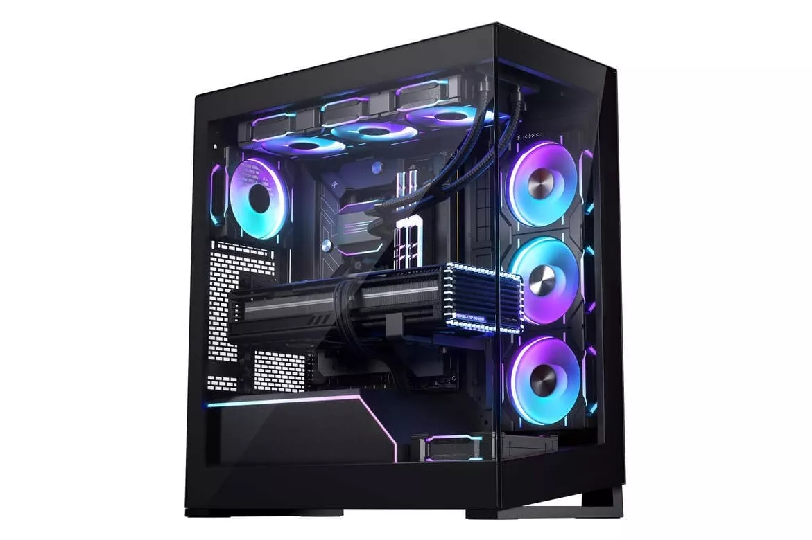 Phanteks Pack NV5 MKll Torre ATX DRGB USB 3.0 + D30-120 3 Ventiladores DRGB 120mm Negros