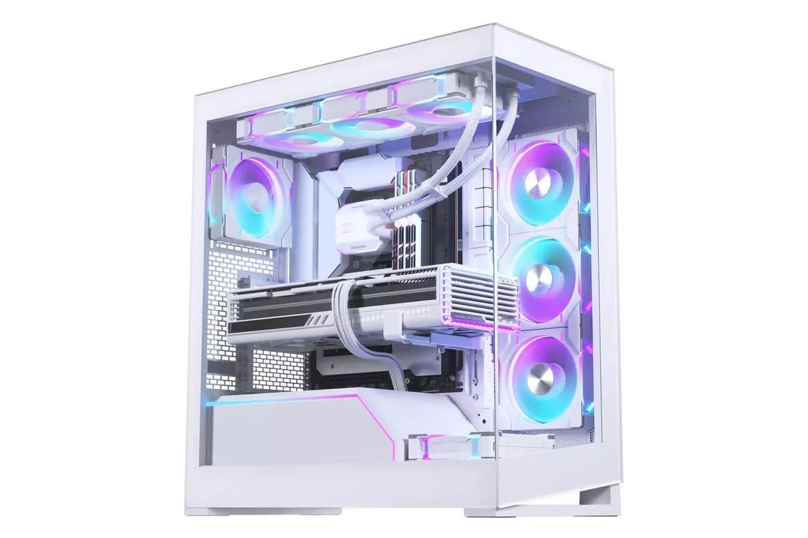 Phanteks Pack NV5 MKll Torre ATX DRGB USB 3.0 +D30-120 3 Ventiladores DRGB 120mm Blancos