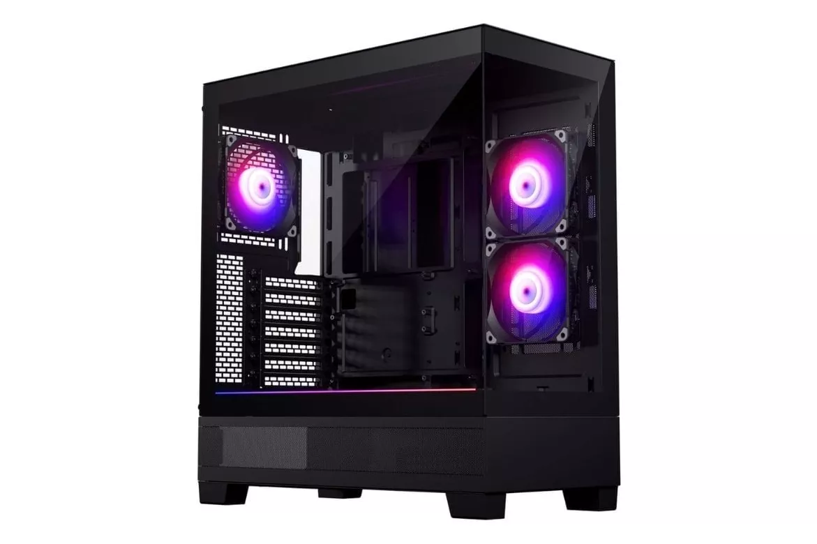 Phanteks Pack XT View Cristal Templado USB 3.0 + M25-140 3 Ventiladores DRGB 140mm Negros
