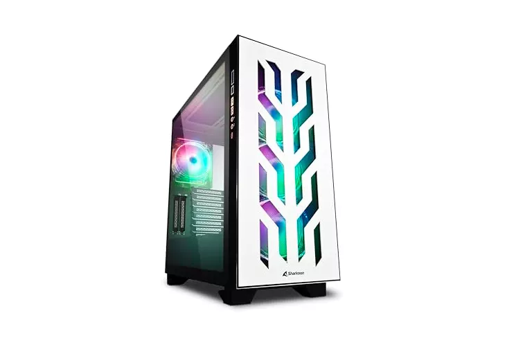 Sharkoon Elite Shark CA300T E-ATX Cristal Templado USB-C ARGB Blanca