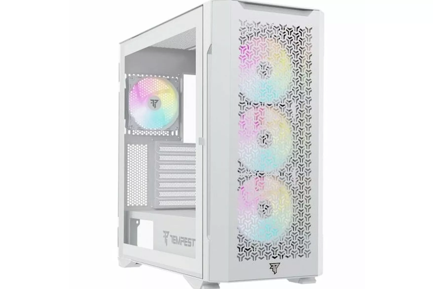 Tempest Bastion ARGB ATX Cristal Templado USB 3.0 Blanca