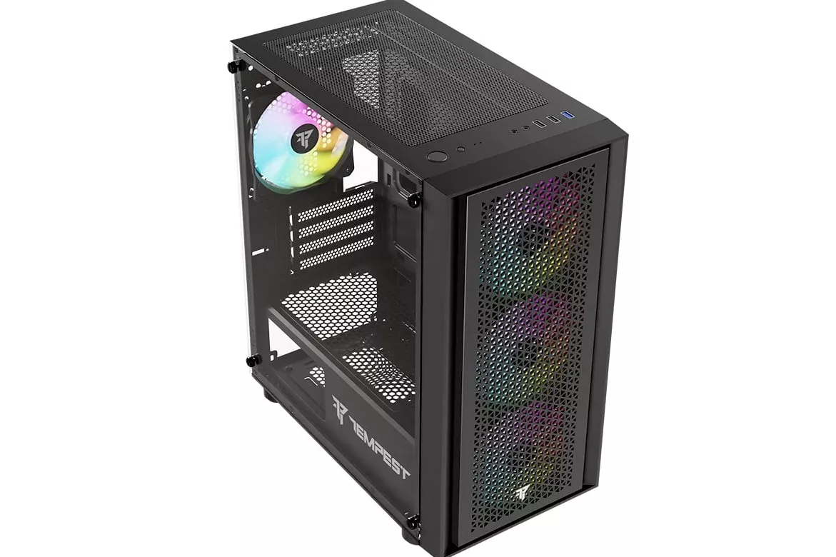 Tempest Rampart ARGB M-ATX Cristal Templado USB 3.0 Negra