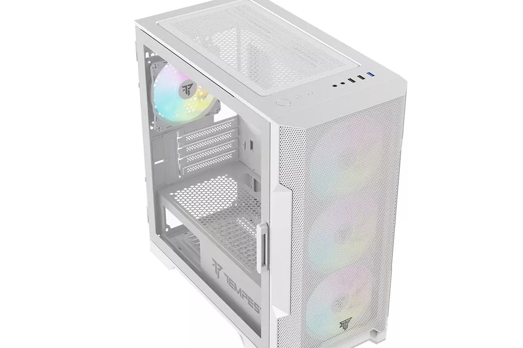 Tempest Stockade ARGB M-ATX Cristal Templado USB 3.0 Blanca