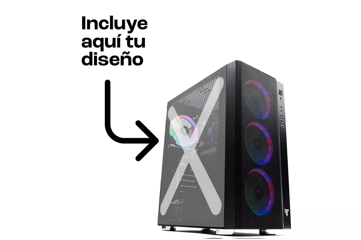 Tempest Umbra RGB Torre ATX Negra + Cristal personalizable