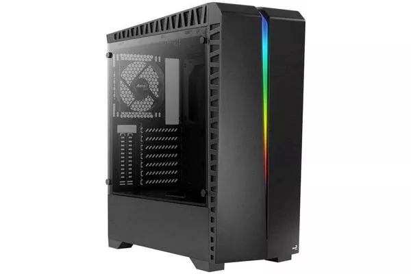 Aerocool Scar Cristal Templado USB 3.0 RGB Negra