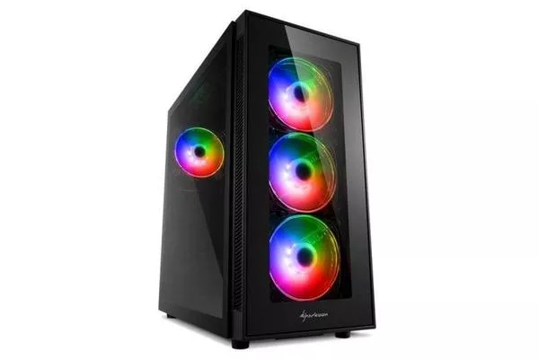 Sharkoon TG5 Pro RGB Cristal Templado USB 3.1 Negra