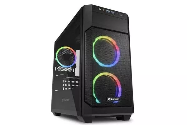 Sharkoon V1000 RGB Cristal Templado USB 3.0 Negra