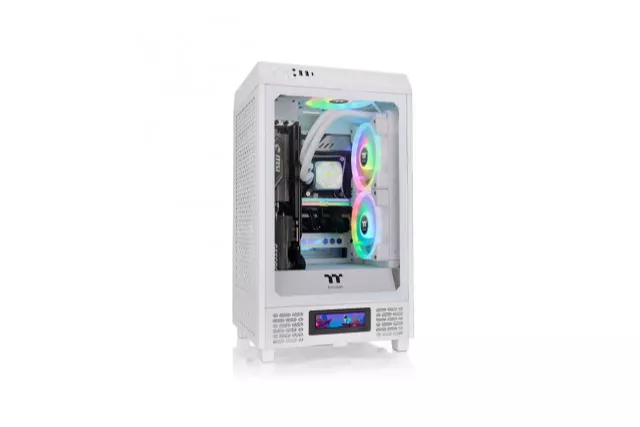 Thermaltake The Tower 200 Cristal Templado USB 3.2 Blanca