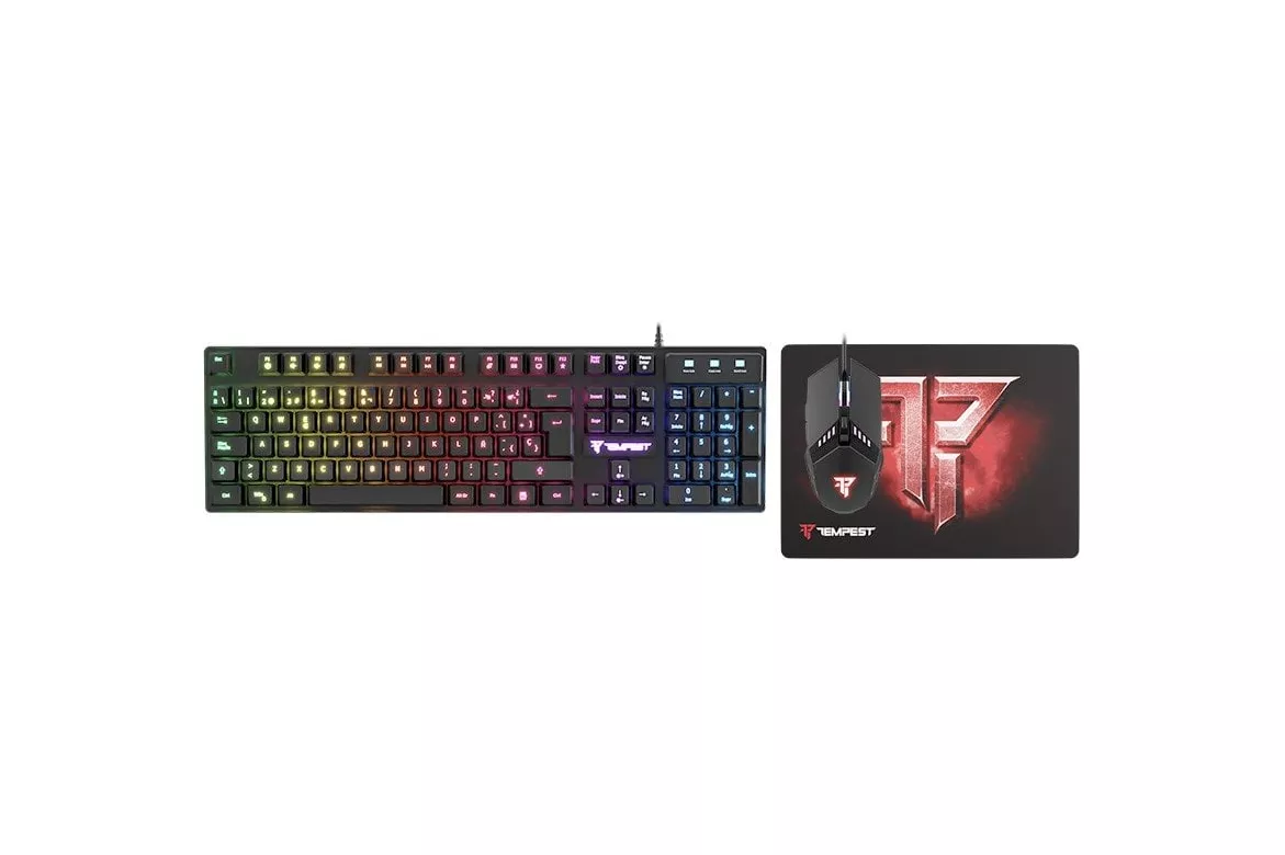 Tempest Calamity Combo 3 en 1 Gaming Teclado + Ratón + Alfombrilla