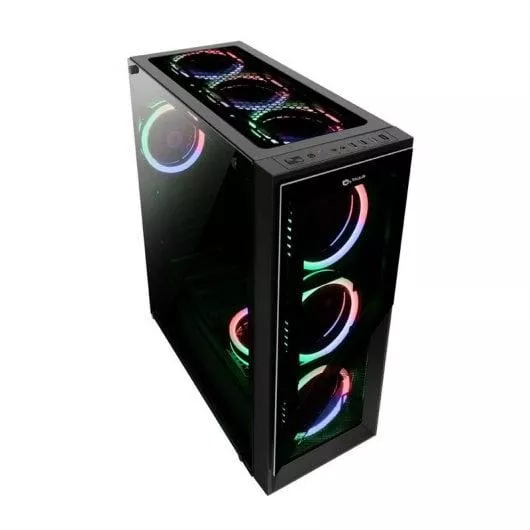 Talius Valkyria Cristal Templado USB 3.0 RGB Negro