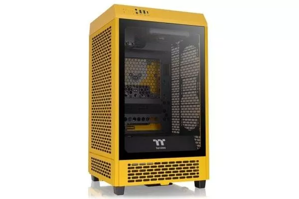 Thermaltake The Tower 200 Bumblebee Mini Tower Cristal Templado USB-C Amarilla