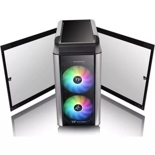 Thermaltake Level 20 GT ARGB Black Cristal Templado USB 3.1 RGB Gris