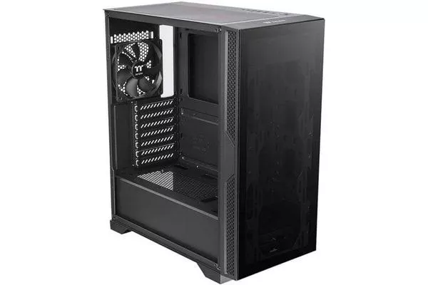 Thermaltake Versa T25 TG Cristal Templado USB 3.1 Negra